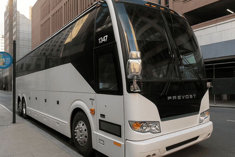 a Carmel Coach Bus Service coach bus